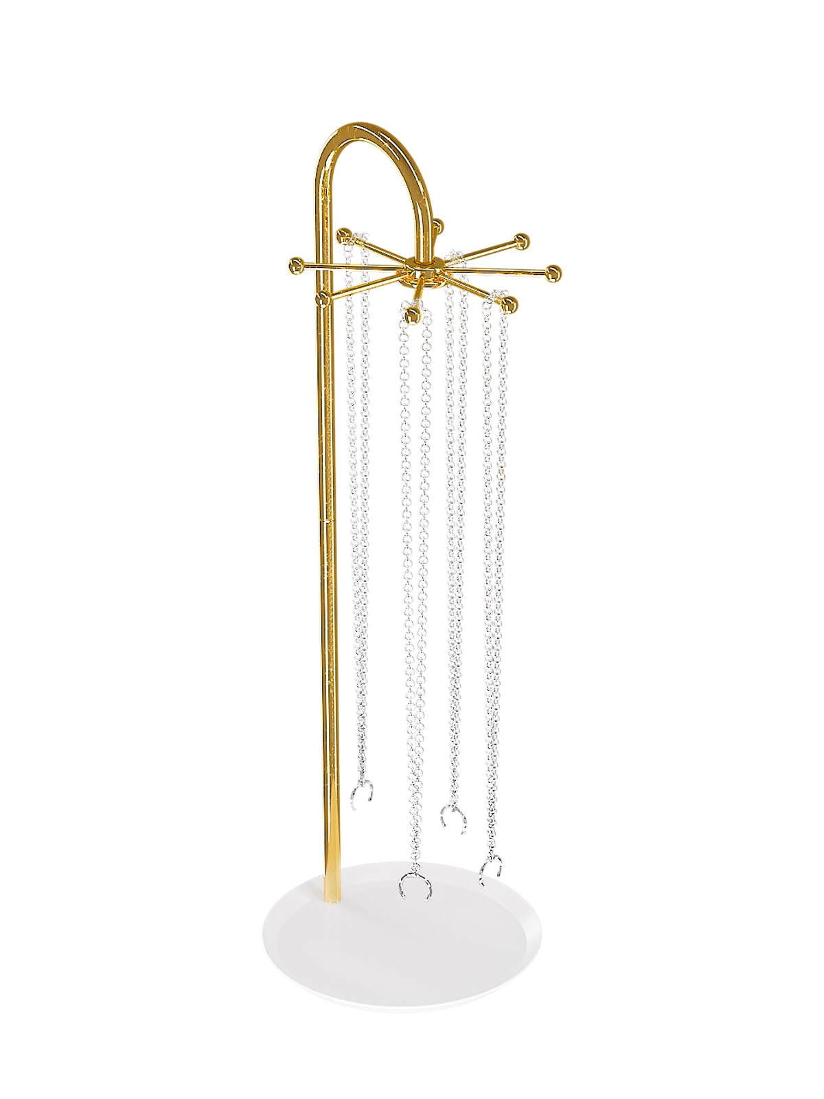 Photo 1 of LongMen Rotatable Necklace Holder,Necklace Organizer for Women,Jewelry Stand,Necklace Display Stand for Selling,Necklace and Bracelet Hanger