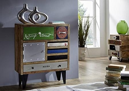 Massivmoebel24 Solid Wood Furniture Solid Painted Multi Coloured