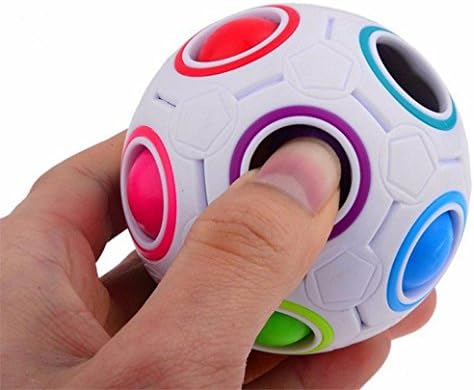 Toy,OUBAO Stress Reliever Rainbow Magic Ball Plastic Cube Twist Puzzle Toys