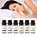 Skymore Essential Oil Gift Set, Top 6 Pure Therapeutic Grade Essential Oil Set, Natural Essential Oils for Aromatherapy Humidifiers Use, 6/10mL-Lavender, Sweet orange, Peppermint, Lemongrass, Tea tree, Eucalyptus
