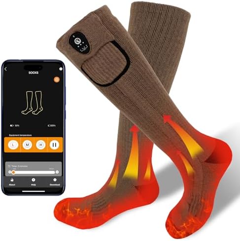 Amazon.com: Lenz 6.1 Toe Cap Compression Unisex Heated Socks with