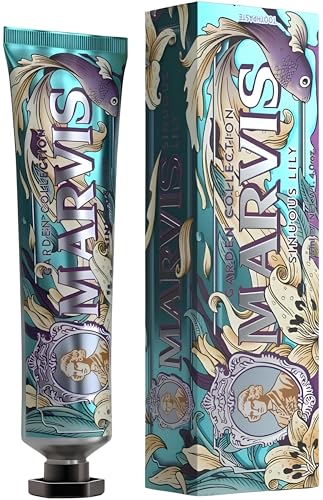 MARVIS Sinuous Lily Toothpaste 75 ml pour adultes, usage quotidien, format pratique