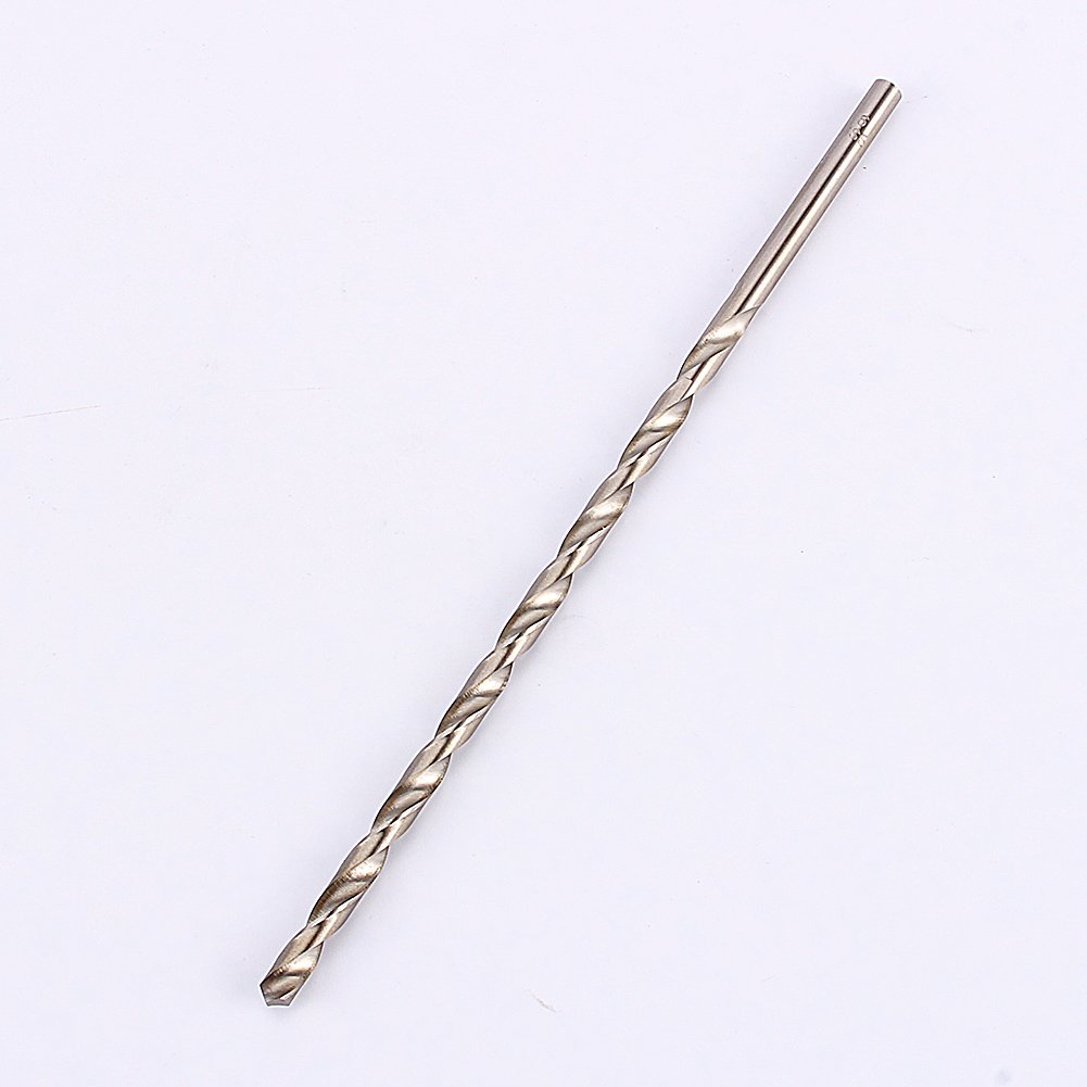 YUMILI HSS Extra Long Twist Drill Bit, High Speed ​​Steel Straight Shank Twist Drill, Long Wall Drill Bit, 6mm Diameter, 200mm Length Bits for Hardened Metal Woodwork Plastic Aluminum Alloy
