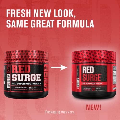 Jacked Factory Red Surge Superfood Powder Nitric Oxide Supplement Beet Powder for Immune