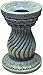 Echo Valley 9178 Serpentine Resin Pedestal Column Outdoor Décor for Lawns and Gardens for Gazing Globe or Sundial, Gray, 8.5 x 12.13 inches