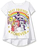 My Little Pony Toddler Girls' Short-Sleeve T-Shirt Fashion Top, White, 4T
