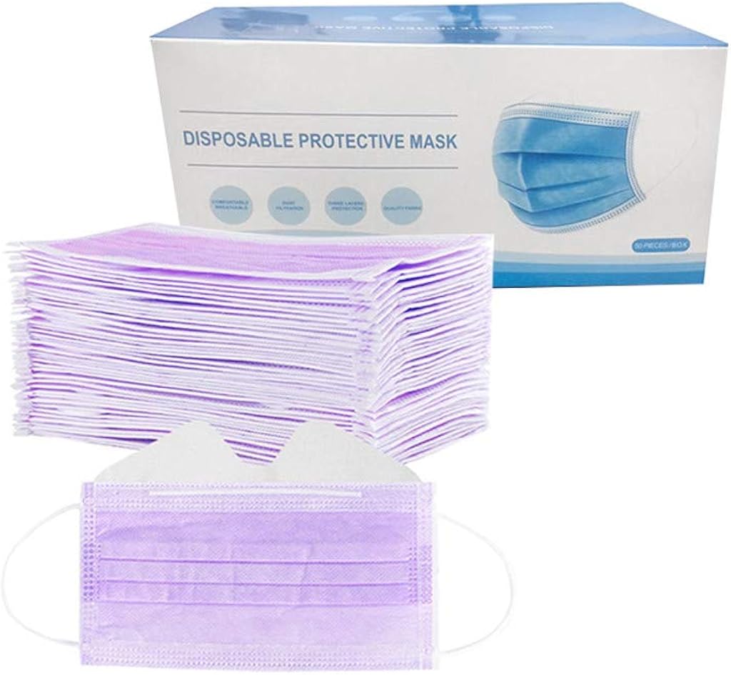 JSPOYOU 50PC Anti-fog Disposable Face 3-Ply Disposable Face at  Women’s Clothing store