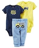 Carter's Baby Boys' 3 Piece Take Me Away Set (Baby) - Built Tough, Newborn
