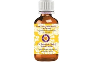 Deve Herbes Fenugreek (Methi) Carrier Oil (Trigonella foenumgraecum) Cold Pressed 10ml (0.33 oz)