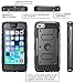 iPhone 5C Case, i-Blason Armorbox for Apple iPhone 5C Dual Layer Hybrid Full-body Protective Case with Front Cover and Built-in Screen Protector and Impact Resistant Bumpers for iPhone 5C (Black)
