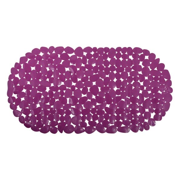 MSV "Pebbles Bathtub Mat, Purple, 39 x 99cm