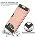 Vmini Samsung Galaxy Note 8 Case, Note 8 Shockproof Case with Slim Dual Layer Wallet Design and Card Slot Holder, Drawing Cover Design, Rose Gold