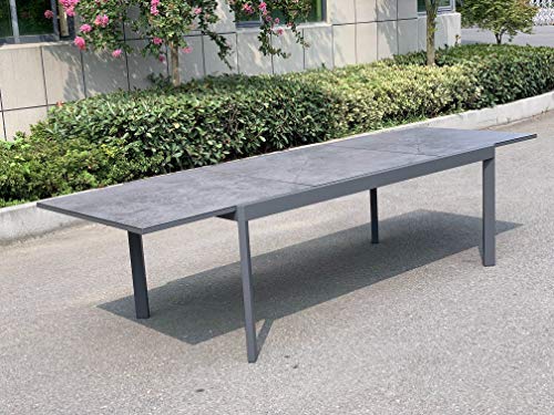 Alu Gartentisch 300x100cm Terrassentisch Balkontisch Esstisch Gartenmöbel Tisch