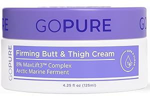 goPure Firming Butt & Thigh Cream – Smooths the look of dimpled texture, fades the look of stretch marks - Clinically Tested