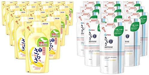 Amazon セット買い ケース販売 さらさ 柔軟剤 詰め替え 480mlx16個 ケース販売 さらさ 洗濯洗剤 液体 詰め替え 750g 12個 さらさ 液体洗剤