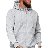 BORBOON Men Lightweight Full Zip Hoodie Jacket Casual Sports Outdoor Pullover with Zippered And Pockets