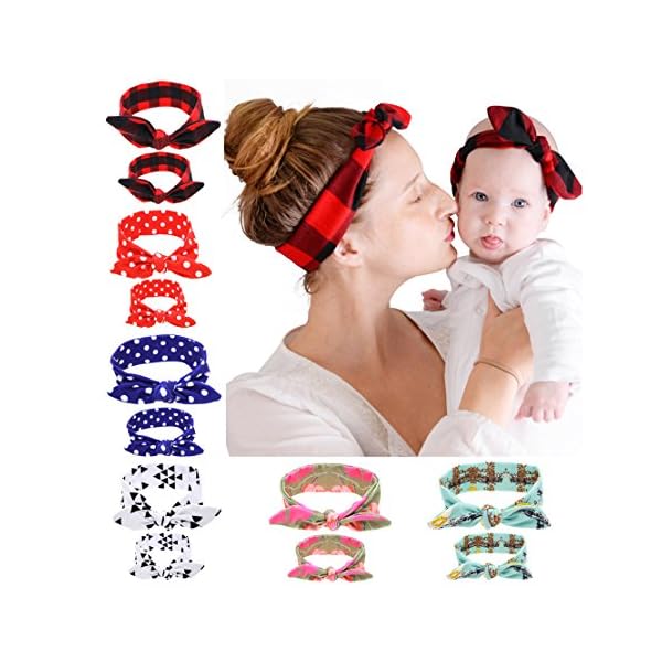 WZT Baby New born Dots Hair band Head band Stripe Candy Color Toddler and Childrens