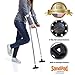 EZ-Walk/SandPad LandPad All Terrain Stabilizer Crutch Tips (Paired Pack) Made in The USA