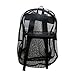 Moda West 17 Inch Classic Black Mesh Backpack for Sport, School, Stadiums