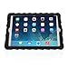 Apple iPad Air 2 Hideaway with Stand Black Gumdrop Cases Silicone Rugged Shock Absorbing Protective Dual Layer Cover Case