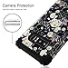 Galaxy Note 8 Case, Lontect Floral Design Pattern Hybrid Heavy Duty Shockproof Case Dual Layer [Hard PC+ Soft Silicone] Impact Protection for Samsung Galaxy Note 8, Flower/Black