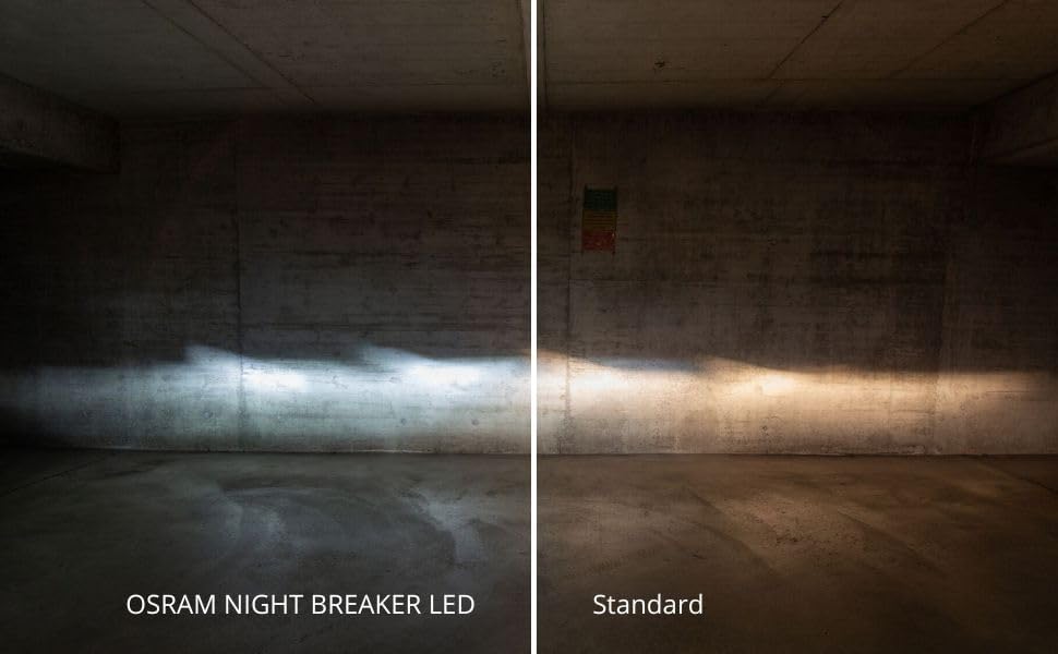 Osram NIGHT BREAKER LED SMART H7; bis zu 330% mehr Helligkeit; 6000K, 12V, LED-Fern- und Abblendlicht mit Straßenzulassung, white 9