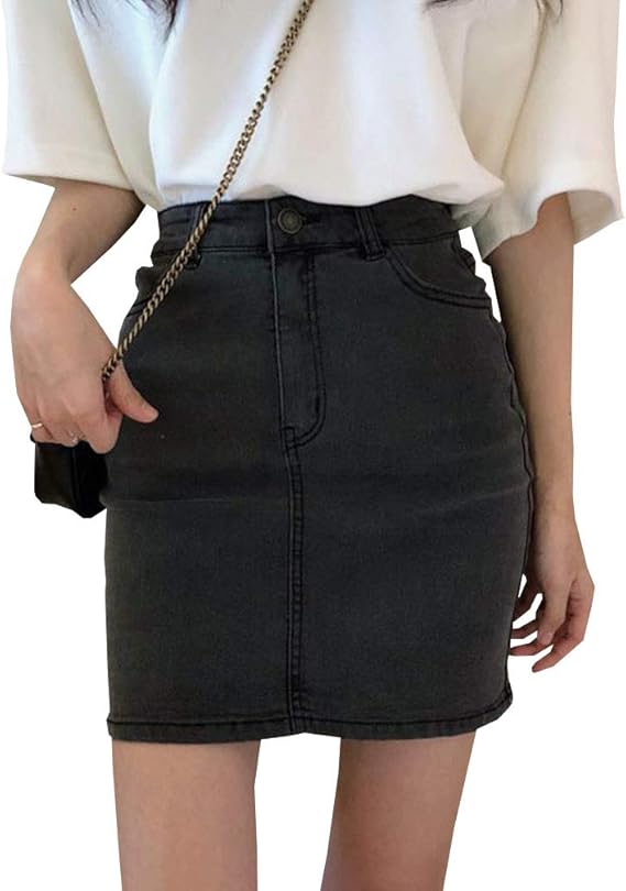 Amazon Duwei ドゥウェイ レディース デニムスカート タッセル ハイウエスト ホールスカート ファッション カジュアル 薄手 ボトムス ミニスカート Aライン 韓国 女学生 オシャレ スカート 通販