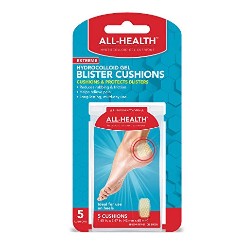 All Health Extreme Hydrocolloid Gel Blister Cushion Bandages, 1.65 in x 2.67 in, 10 ct | Long Lasting Protection Against Rubbing and Friction for Blisters, 5 Count - Thumbnail 5