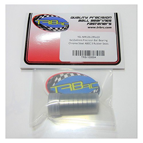 Traxxas 5117 6x12x4mm Replacement Precision Ball Bearings MR126-2RSYE (10)
