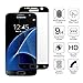 Galaxy S7 [Full Coverage] Glass Screen Protector, SPO4u [0.2mm,2.5D][Bubble-Free][9H Hardness][HD Clear]Tempered Glass Screen Protector for Samsung Galaxy S7 [NOT FOR S7 EDGE] (Black)