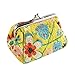 Wallet,toraway Womens Vintage Flower Mini Wallet Coin Purse Clutch Handbag (Yellow)