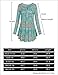 SeSe Code Flared Hem A Line Loose Fitting Babydoll Simple Weekend Style Tunic Women Tops Fall Holiday Green Floral
