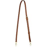 Allzedream Leather Purse Strap Replacement Crossbody Handbag Long Adjustable, Brown, M