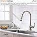 APPASO 3 Hole Kitchen Faucet with Pull Down Sprayer Stainless Steel Brushed Nickel, 2 Hole Pull Out Kitchen Sink Faucet with Side Single Handle and Soap Dispenser