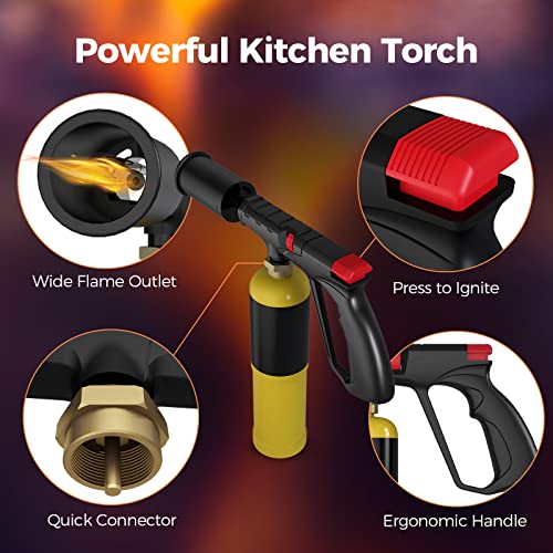 Powerful Propane Grill & Cooking Torch,Sous Vide,Charcoal Torch Lighter