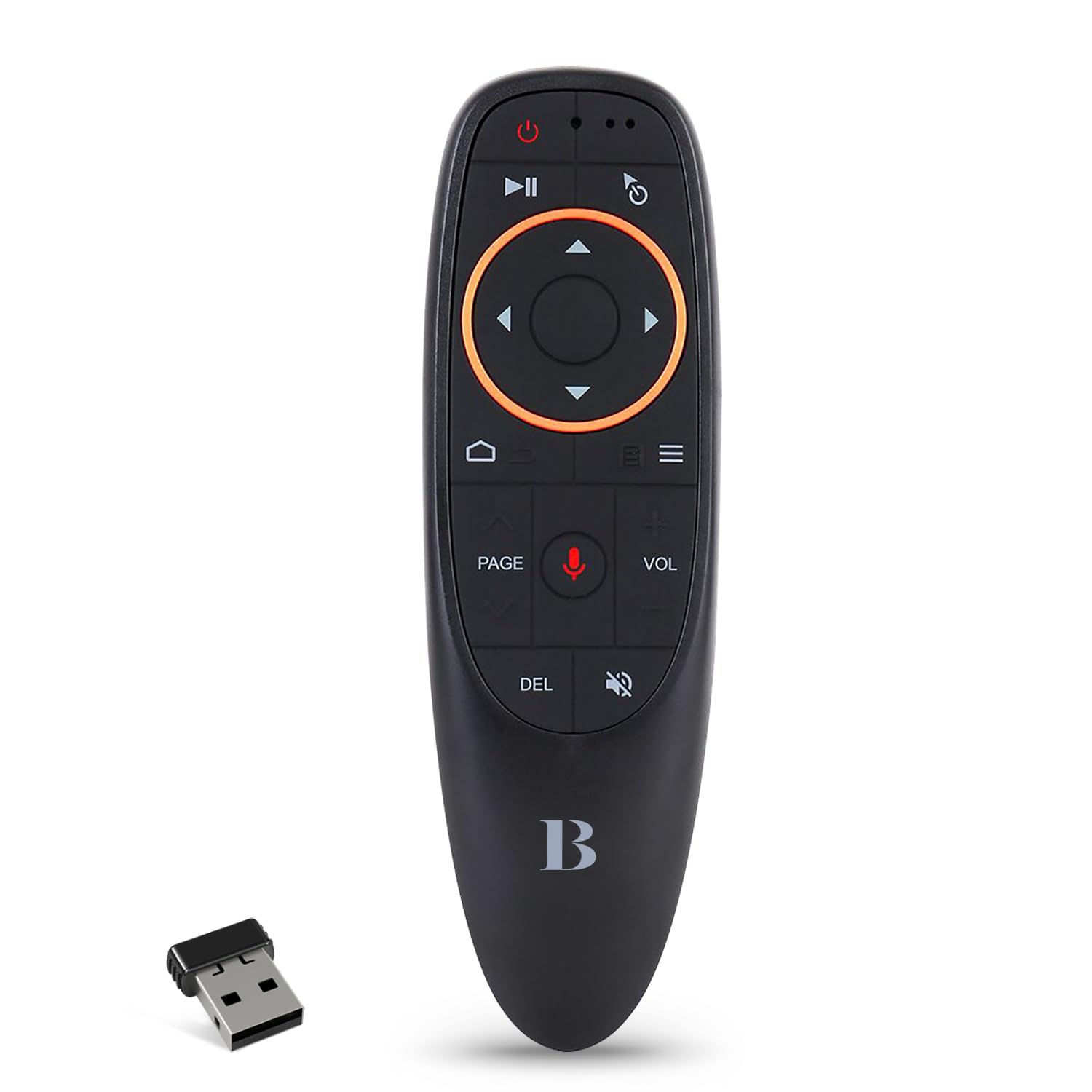 Photo 1 of BL Air Mouse Remote Control, Voice Remote 2.4G RF Wireless Remote Control with 6-Axis Gyroscope IR Learning, USB Air Mouse Remote for PC Smart TV Android TV Box HTPC Laptop Projector Android Windows