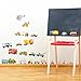 DECOWALL DS4-8015 The Transports Kids Wall Stickers Wall Decals Peel and Stick Removable Wall Stickers for Kids Nursery Bedroom Living Room Decor