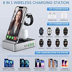 Charging Station for Multiple Devices,100W 8 in 1
