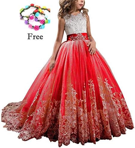 Magicdress Princess Lilac Long Girls Pageant Dresses Kids Prom Puffy Tulle Ball Gown 26