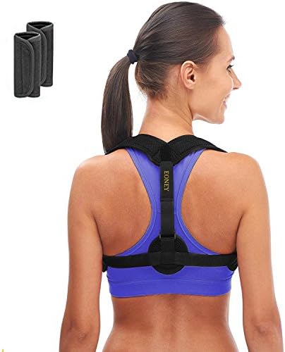 GlamyKings Posture Corrector for Women & Men - Adjustable Posture Brace for Clavicle Support and Upper Back Correction + free eBook by