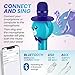 Wireless Karaoke Microphone for Kids – Bluetooth Mic Great for Solo Singing, KTV Parties, Magic Boys & Girls Christmas or Birthday Gifts – Portable Karaoke Machine for Kids Pop [Blue] by KaraoKing