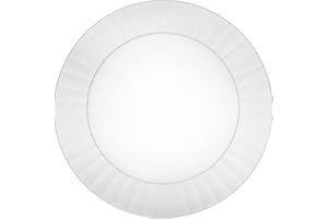 Party Essentials Deluxe Quality Plastic 6" Round Party/Dessert Plates, Clear, 24 Count