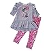 Topfashion Little Girls'top and Leggings 2pcs Outfit Clothes Set (4-5 Year)