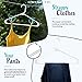 20 Standard Everyday White Plastic Hangers, Long Lasting Tubular Clothes Hangers, Value Pack of 20 Clothing Hangers. (20 Pack -, White)