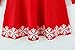 SMILING PINKER Little Girls Christmas Dress Reindeer Snowflake Xmas Gifts Winter Knit Sweater Dresses (3-4T, red)
