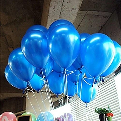 100 pcs/lot Blue Balloon Latex Round Clear Children Women Men Holiday Birthday Wedding Party Balloons