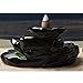 Pixnor Ceramic Glaze Incense Smoke Cone Burner Backflow Censer Tower Holder