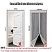 Magnetic Screen Door with Heavy Duty Mesh & Full Frame Stickers,Aopet Hands Free Mesh Curtain,Magic Breeze Door Net, Keep Bugs Out Fly Screen 35