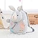 Me Too Kids Leash Bags Toddler Backpack with Safety Harness Playful Preschool Kids Diaper Bag for Little Children(12-36M) Gray Bunny