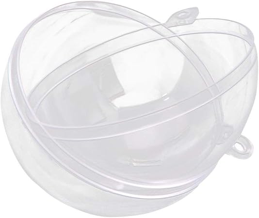 Lovinda Boule De Noël Balle 15cm Tendance Décorations De Noël Transparent En Plastique Creux Boule De Chute X 1 Pièce